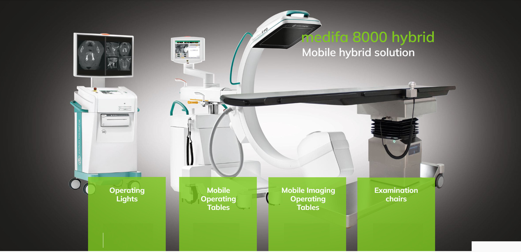 Mobile hybrid medical operating solution